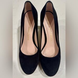 Stuart Weitzman Black Suede Heels